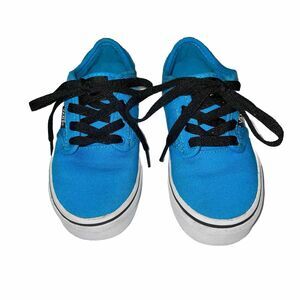 Vans Atwood Youth Kids US Size 13.5 Ocean Blue White Soles Skate Sneaker Shoes